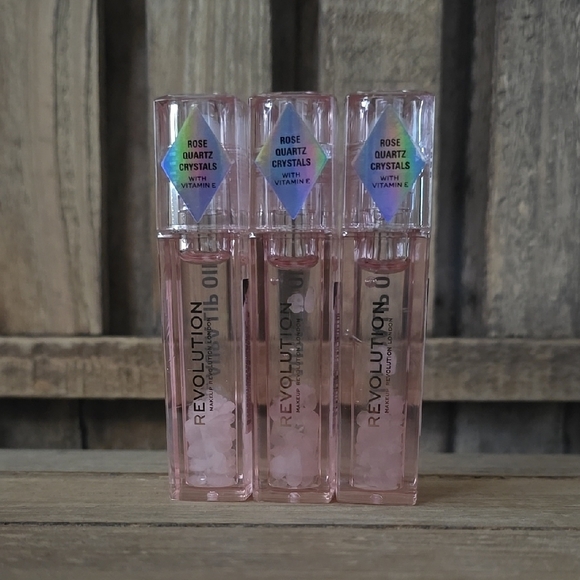 (3) Revolution Crystal Aura Lip Oil-Rose Quartz - Picture 1 of 1
